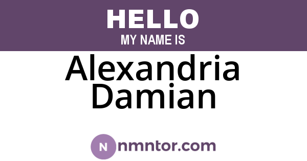 Alexandria Damian
