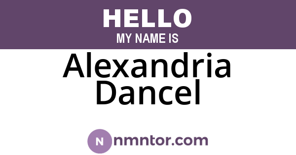 Alexandria Dancel