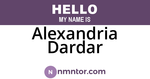 Alexandria Dardar