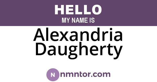 Alexandria Daugherty