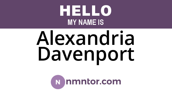Alexandria Davenport