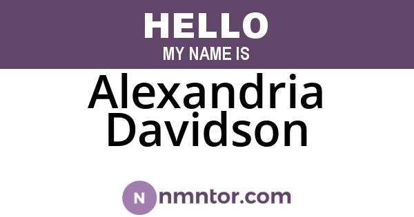 Alexandria Davidson
