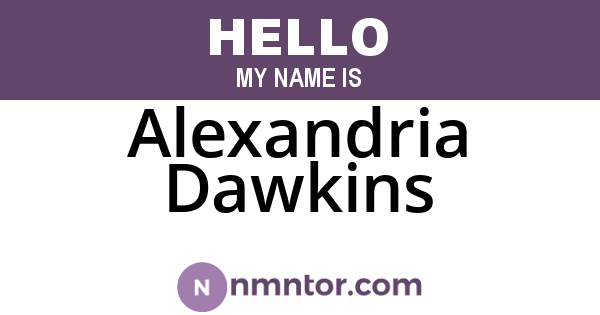 Alexandria Dawkins
