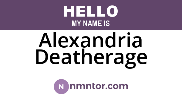 Alexandria Deatherage