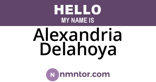 Alexandria Delahoya