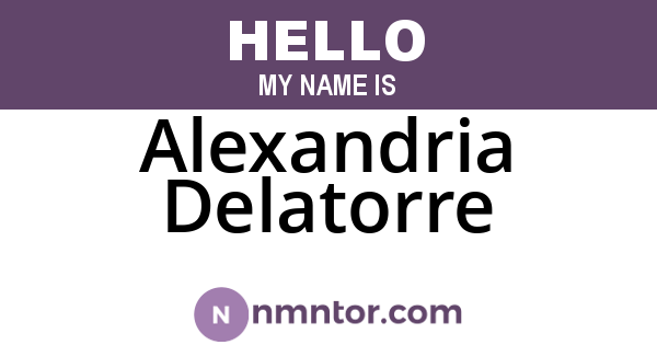 Alexandria Delatorre
