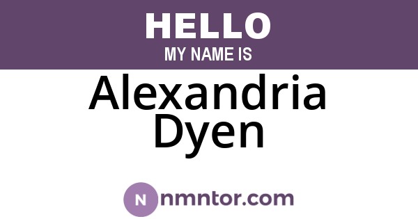 Alexandria Dyen