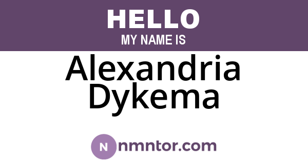 Alexandria Dykema