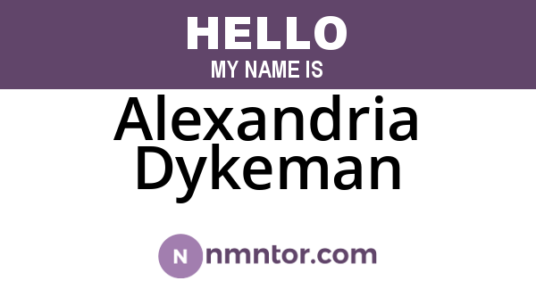 Alexandria Dykeman