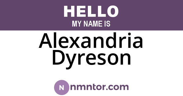 Alexandria Dyreson