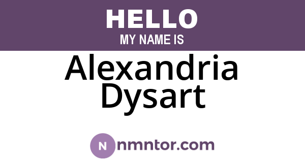 Alexandria Dysart