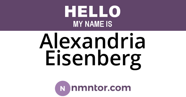 Alexandria Eisenberg