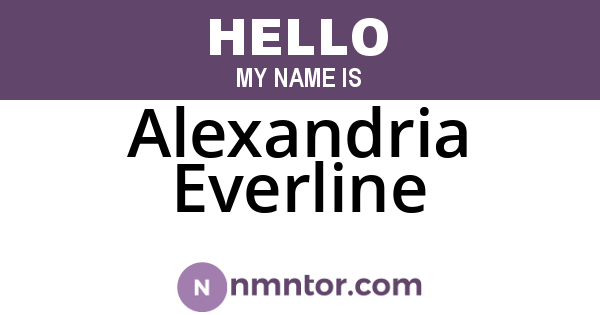 Alexandria Everline