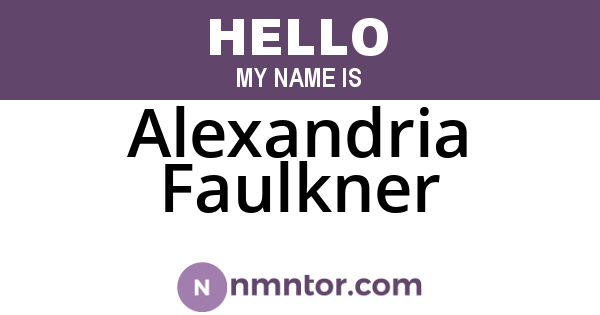 Alexandria Faulkner