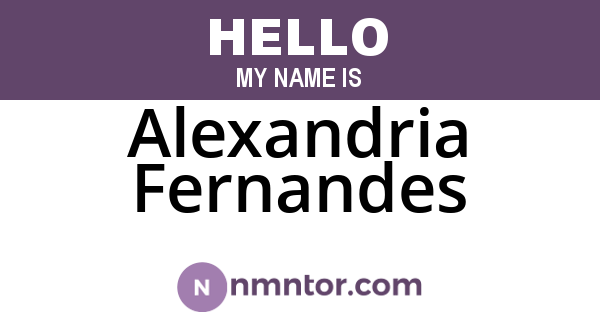 Alexandria Fernandes