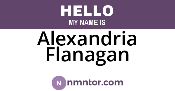 Alexandria Flanagan