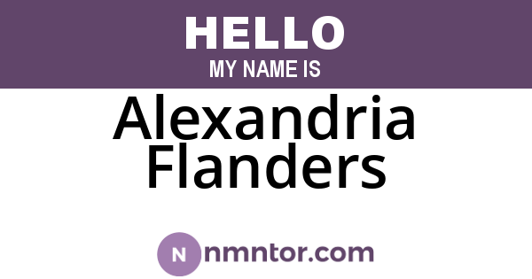 Alexandria Flanders