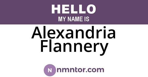 Alexandria Flannery