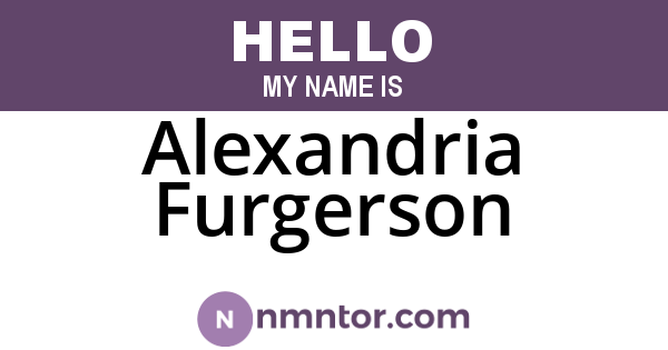 Alexandria Furgerson