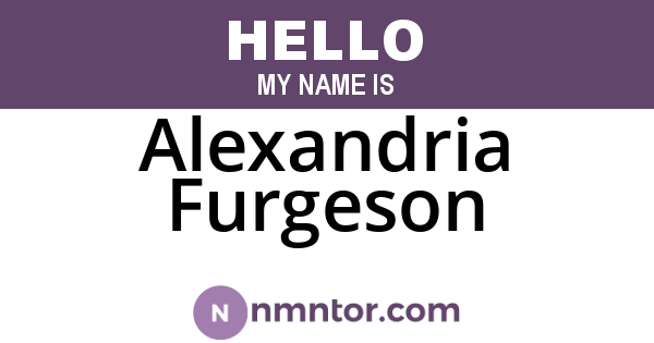 Alexandria Furgeson