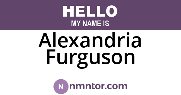 Alexandria Furguson