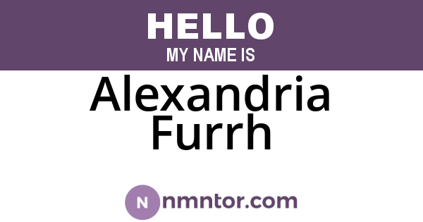 Alexandria Furrh