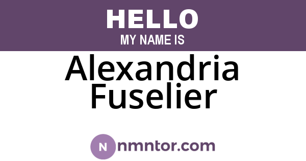 Alexandria Fuselier