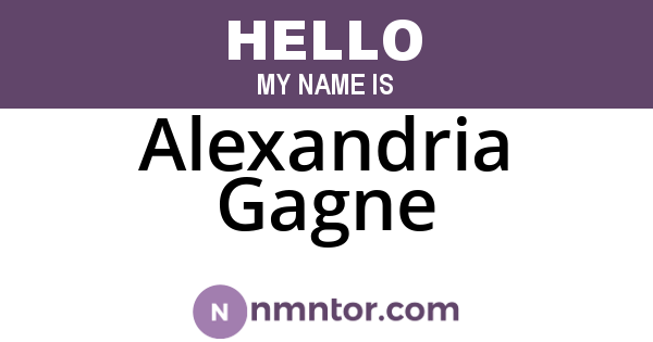 Alexandria Gagne