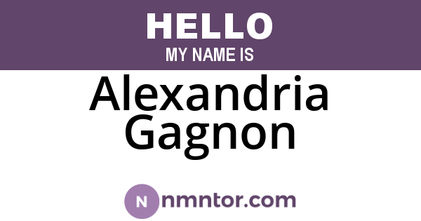 Alexandria Gagnon