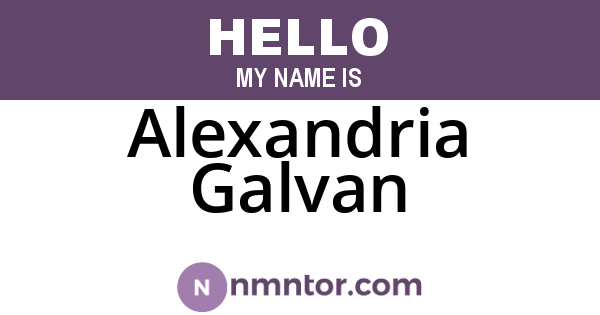 Alexandria Galvan