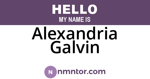 Alexandria Galvin