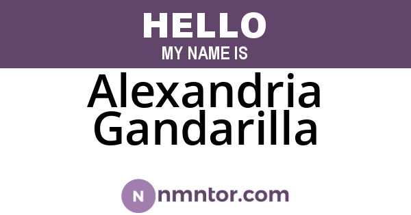 Alexandria Gandarilla