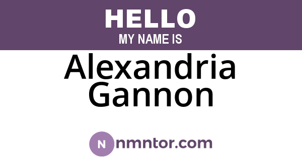 Alexandria Gannon