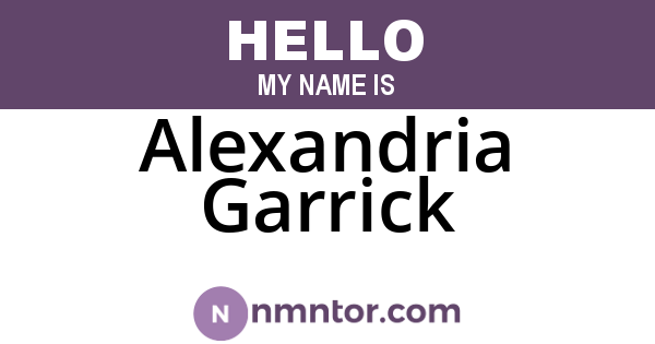 Alexandria Garrick