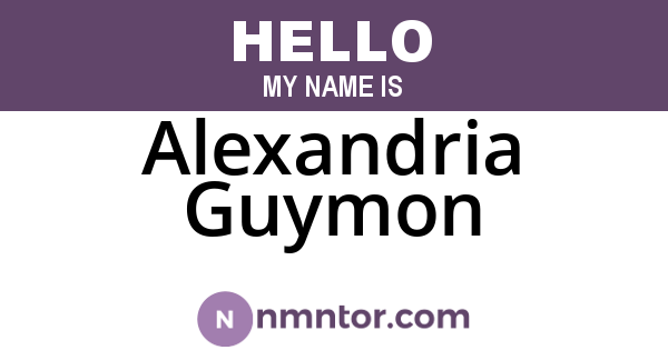 Alexandria Guymon