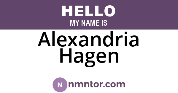 Alexandria Hagen