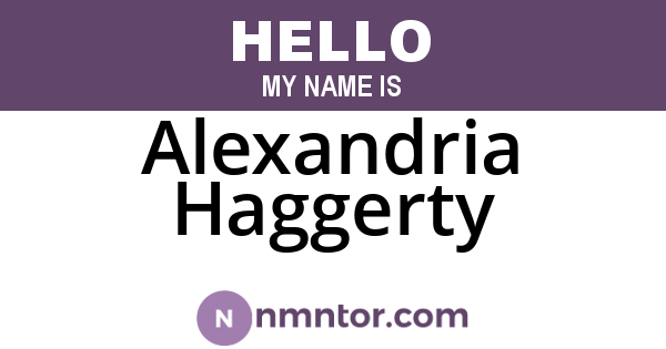 Alexandria Haggerty