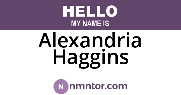 Alexandria Haggins