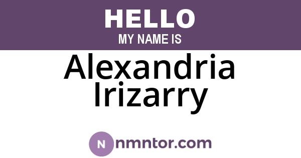 Alexandria Irizarry