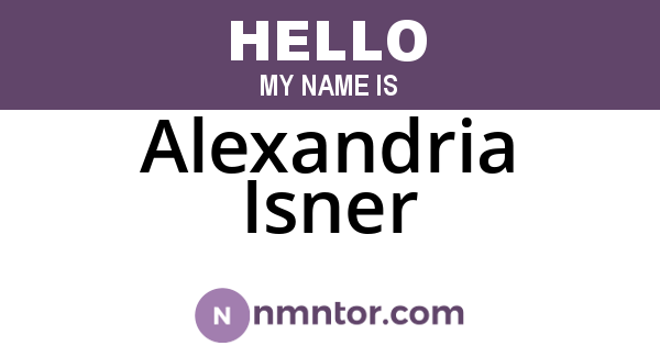Alexandria Isner