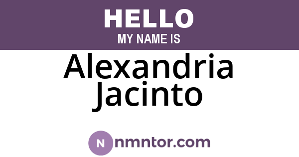 Alexandria Jacinto