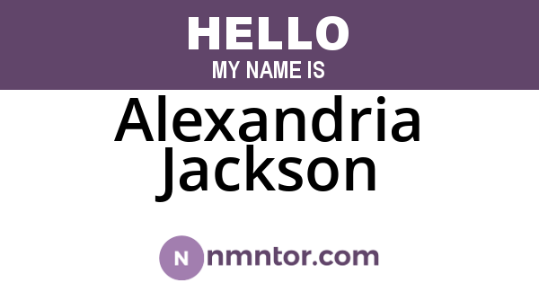 Alexandria Jackson
