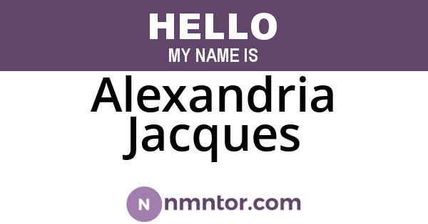 Alexandria Jacques