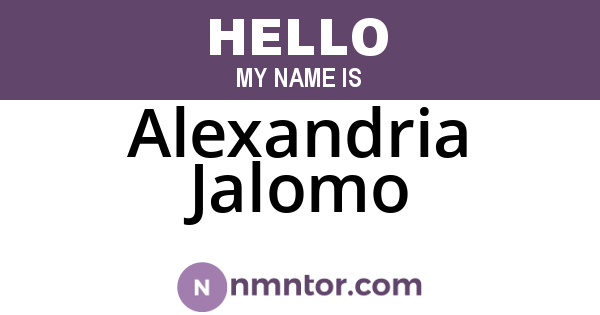 Alexandria Jalomo