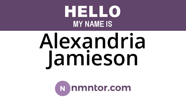 Alexandria Jamieson