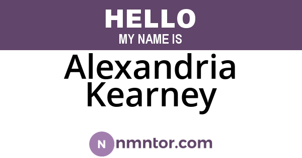 Alexandria Kearney