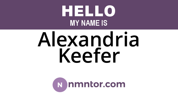 Alexandria Keefer