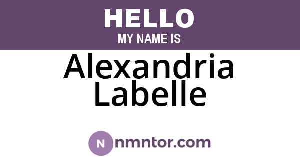 Alexandria Labelle