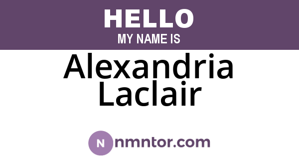 Alexandria Laclair