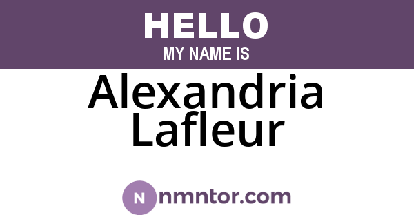 Alexandria Lafleur